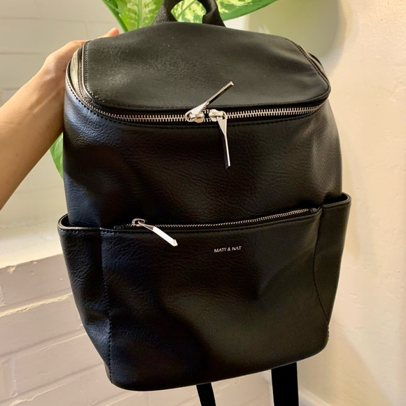 Matt & Nat Handbags - MATT & NATT - ‘Brave’ Faux Leather Backpack